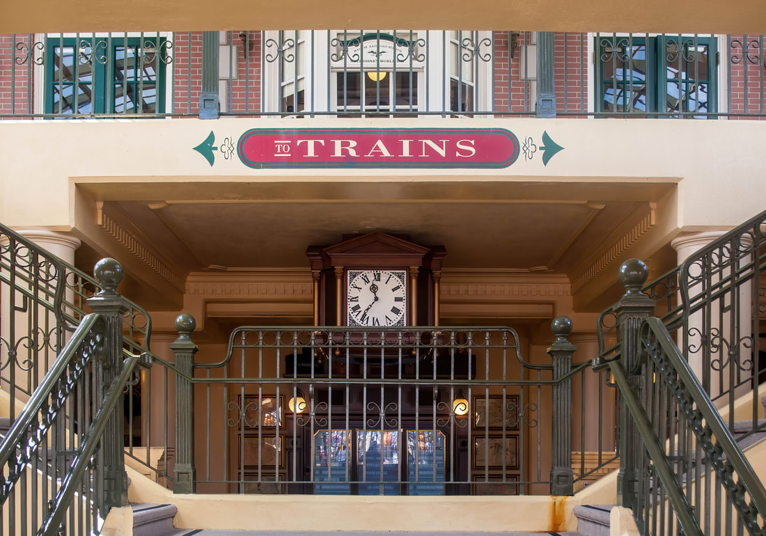 Main Street U.S.A Train Station balcony opens to guests for the first time  since the Magic Kingdom's reopening