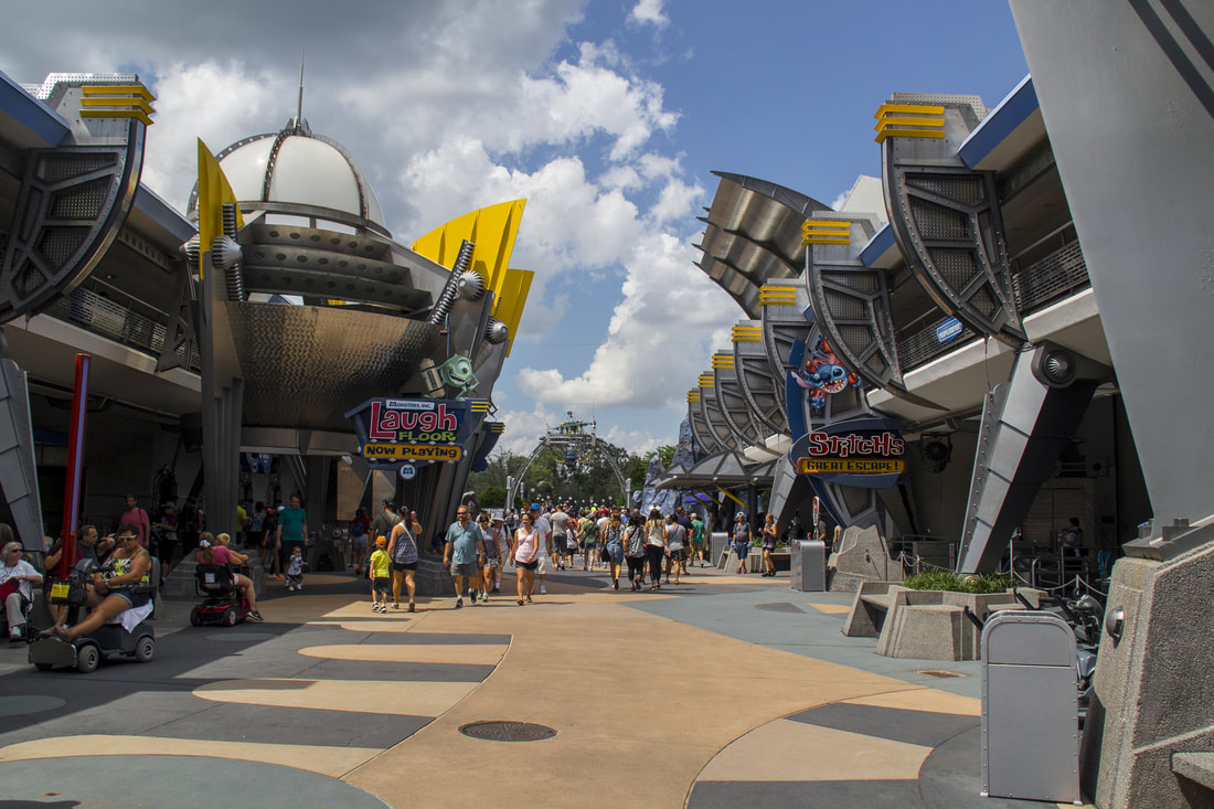 PHOTOS: New Monsters Inc. Laugh Floor Sign Brings 70's Tomorrowland Back to  Magic Kingdom - WDW News Today